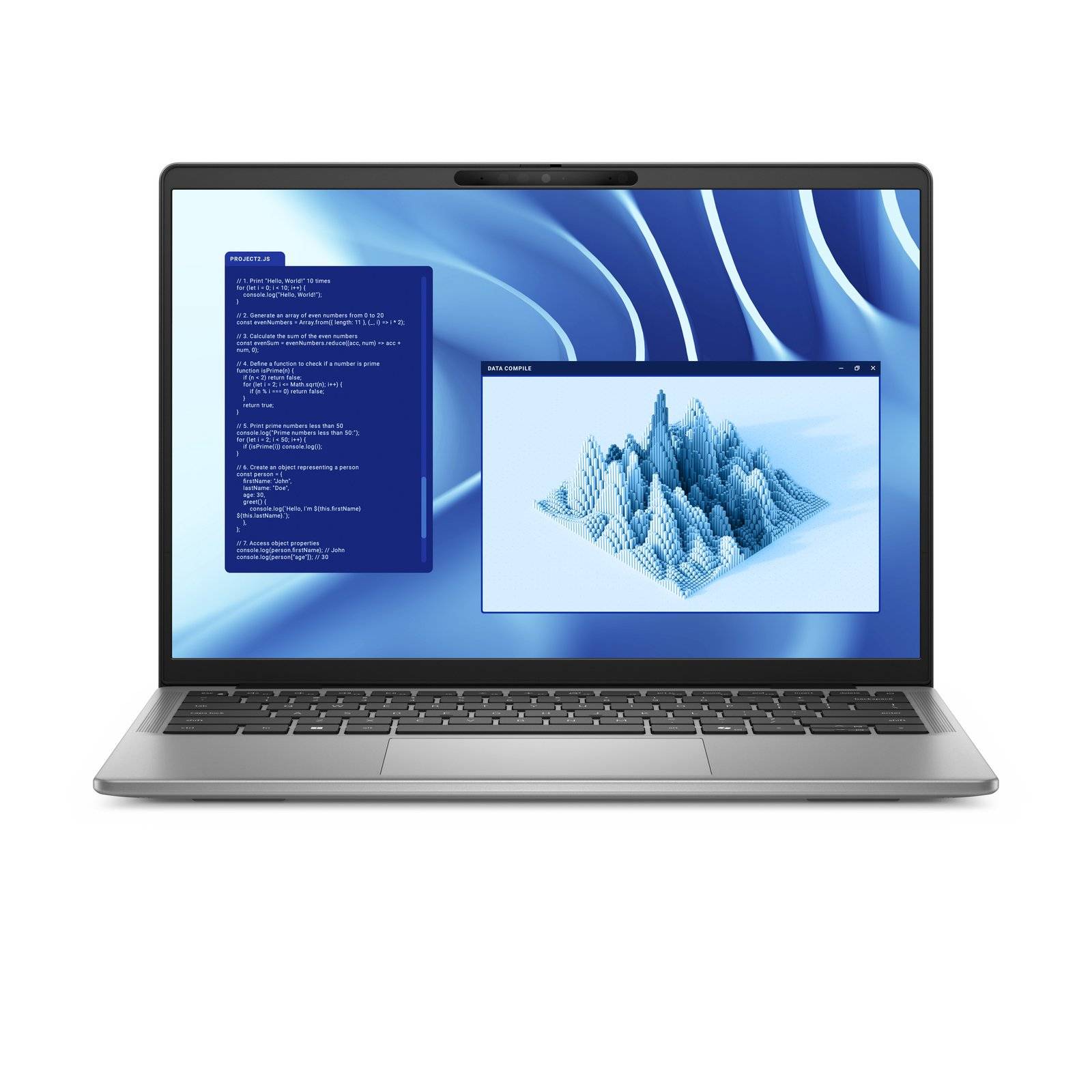 Dell Latitude 7455 Copilot+ AI PC 512GB Grafit-grå Grade A Refurbished
