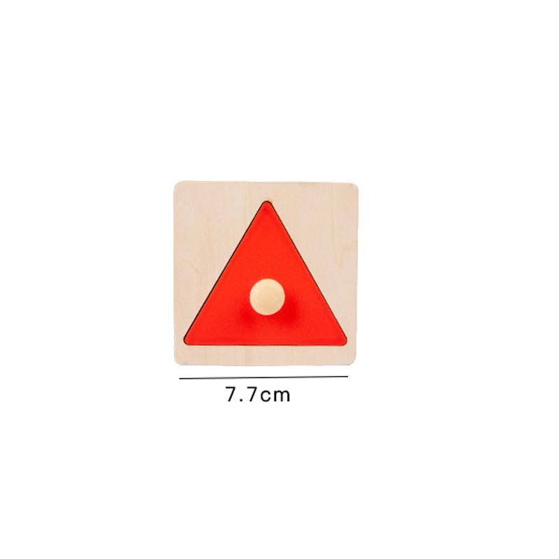 Wooden Shape and Color Matching Hand Scratching Board Montessori Baby Puzzle Toy Geometric Early Education Cognitive Toys TMZ