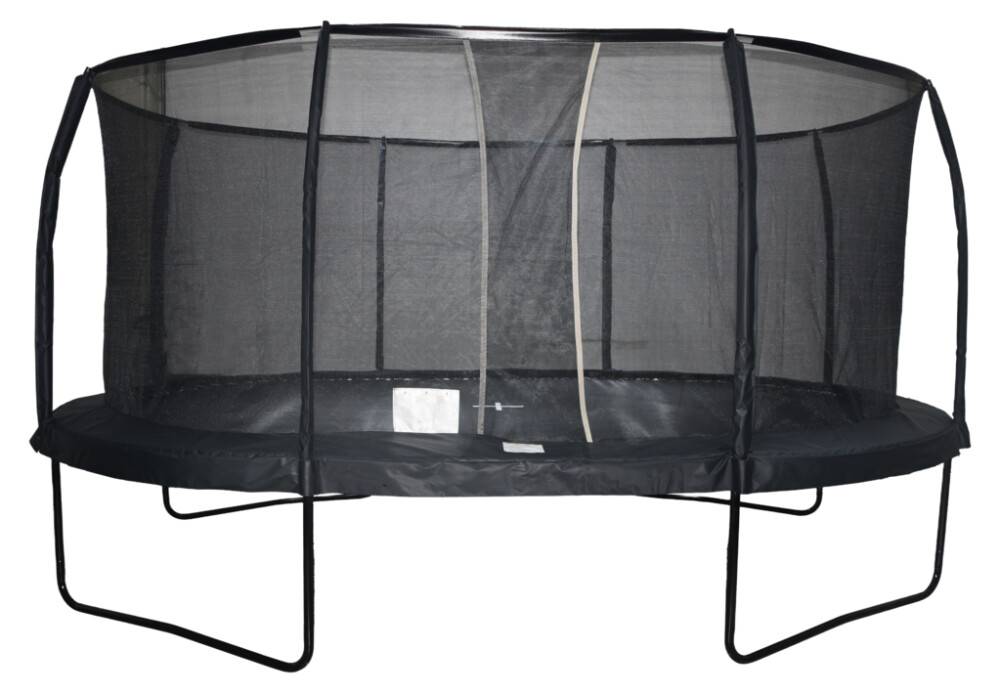 STUDSMATTA MED NÄT OVAL 518X335CM SVART
