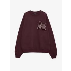 Anine Bing Miles Sweatshirt Letterman Dark Burgundy