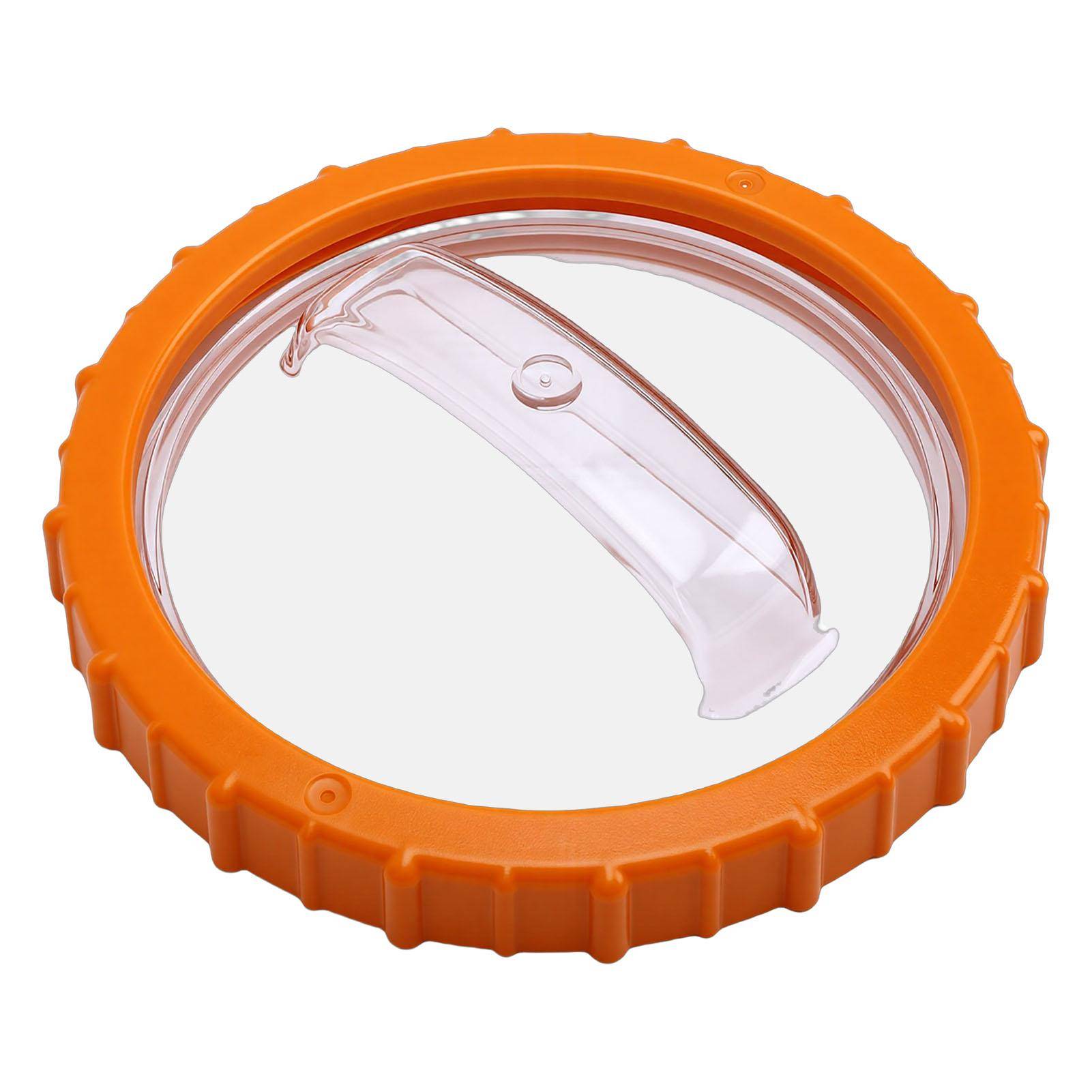 P07018 Orange Mutter med P07019 Genomskinligt Lock, Plastpool Sandfilter, Läckagesäker Tryckstabilitet Pump Ersättningstillbehör för Pool
