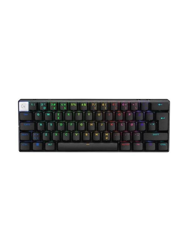 Logitech G PRO X 60 LIGHTSPEED - Gaming Tastatur - Uden Numpad - Fransk - Sort