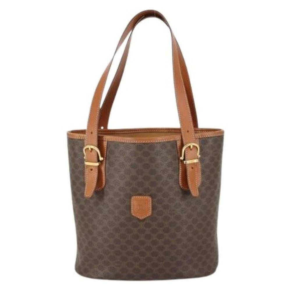 Celine Vintage Pre-owned Canvas Vintage Bucket Bag - Vintage - Dame - Brun - ONE SIZE - Uld