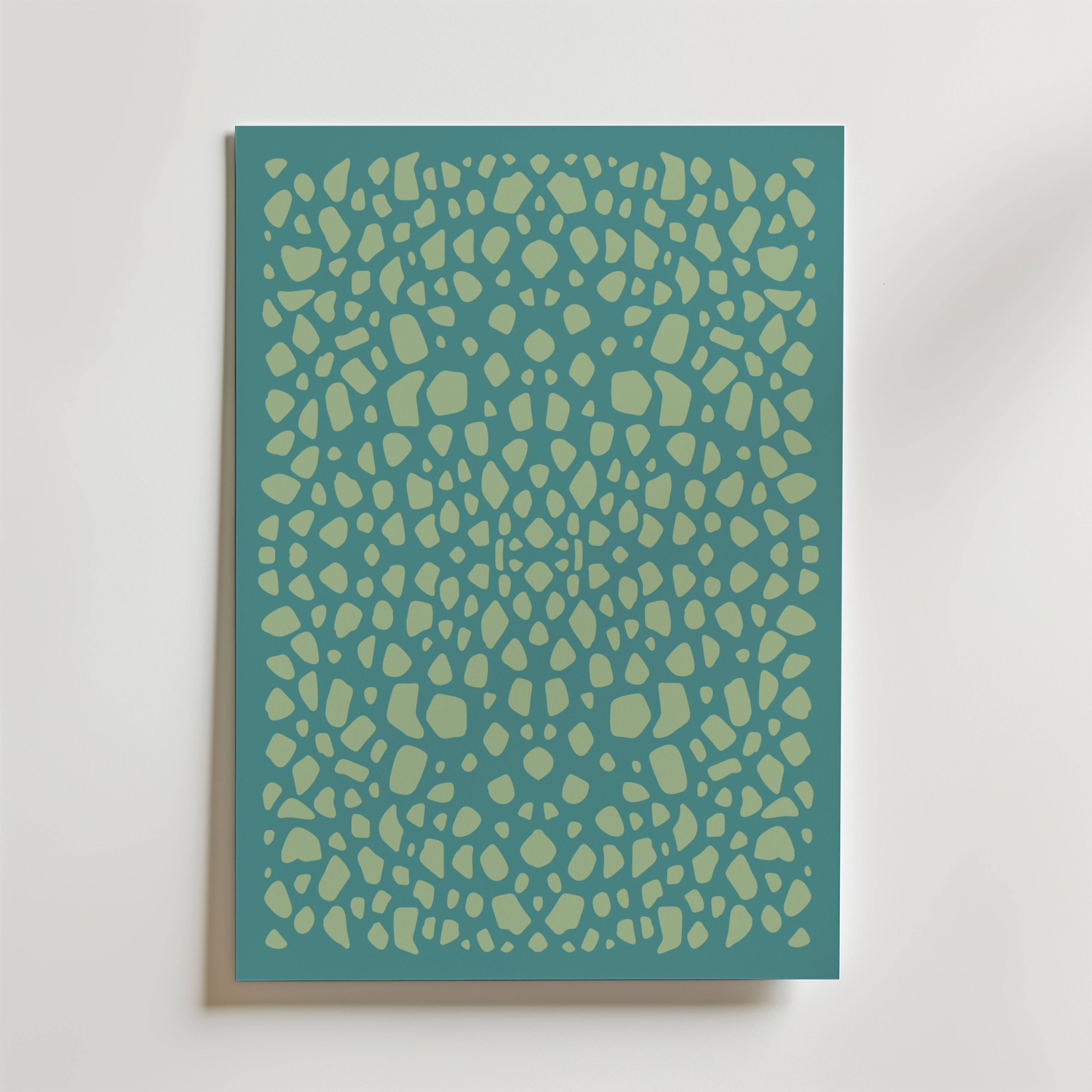 Pebble Pattern Poster - Fine Art Poster 40x50 cm