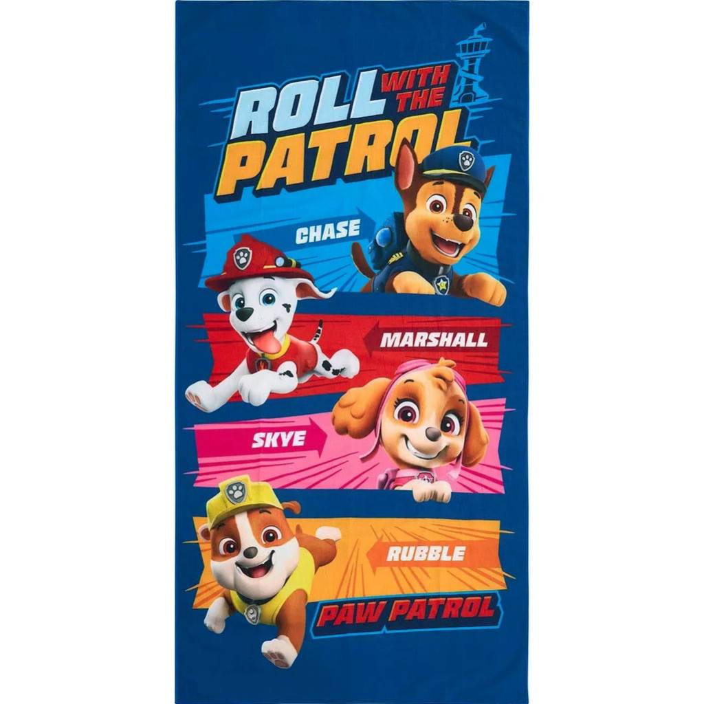 Paw Patrol badhandduk, strandhandduk 70x140 cm