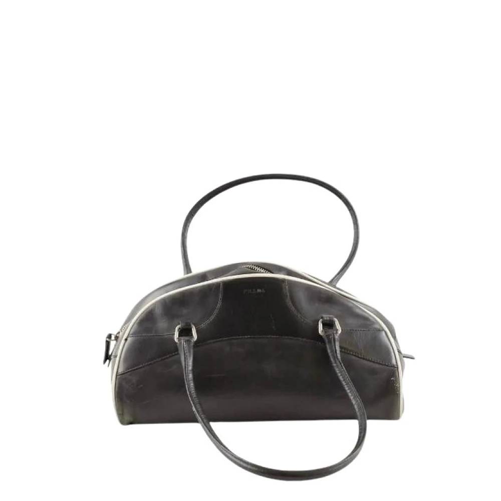 Prada Vintage Pre-owned Bowling Bag - Vintage - Dame - Sort - ONE SIZE - Læder