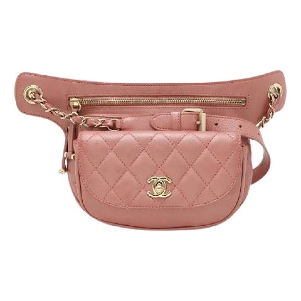 Chanel Vintage Pre-owned Vintage Bumbag - Vintage - Dame - Lyserød - ONE SIZE - Uld