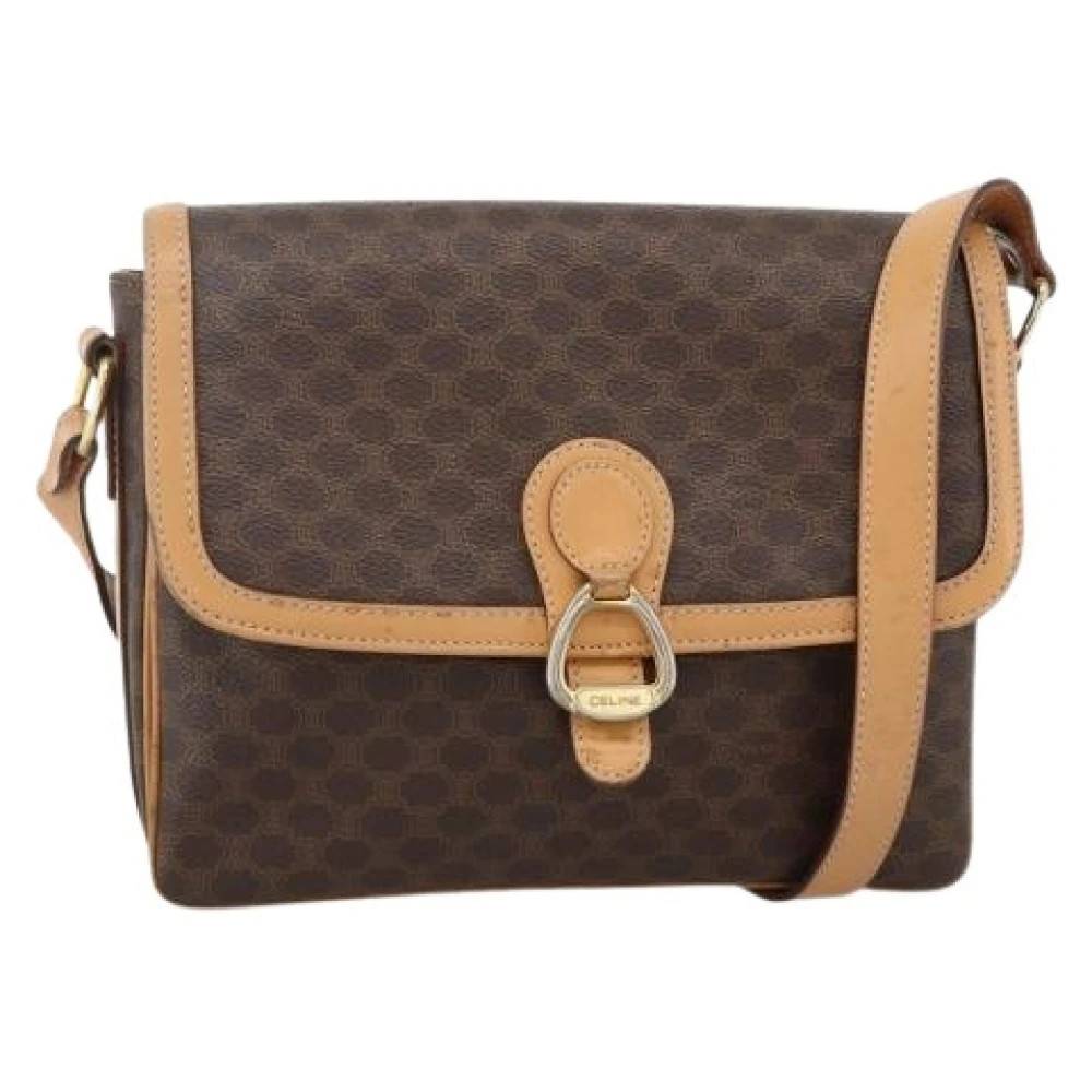 Celine Vintage Pre-owned Vintage Skuldertaske - Vintage - Dame - Brun - ONE SIZE - Uld