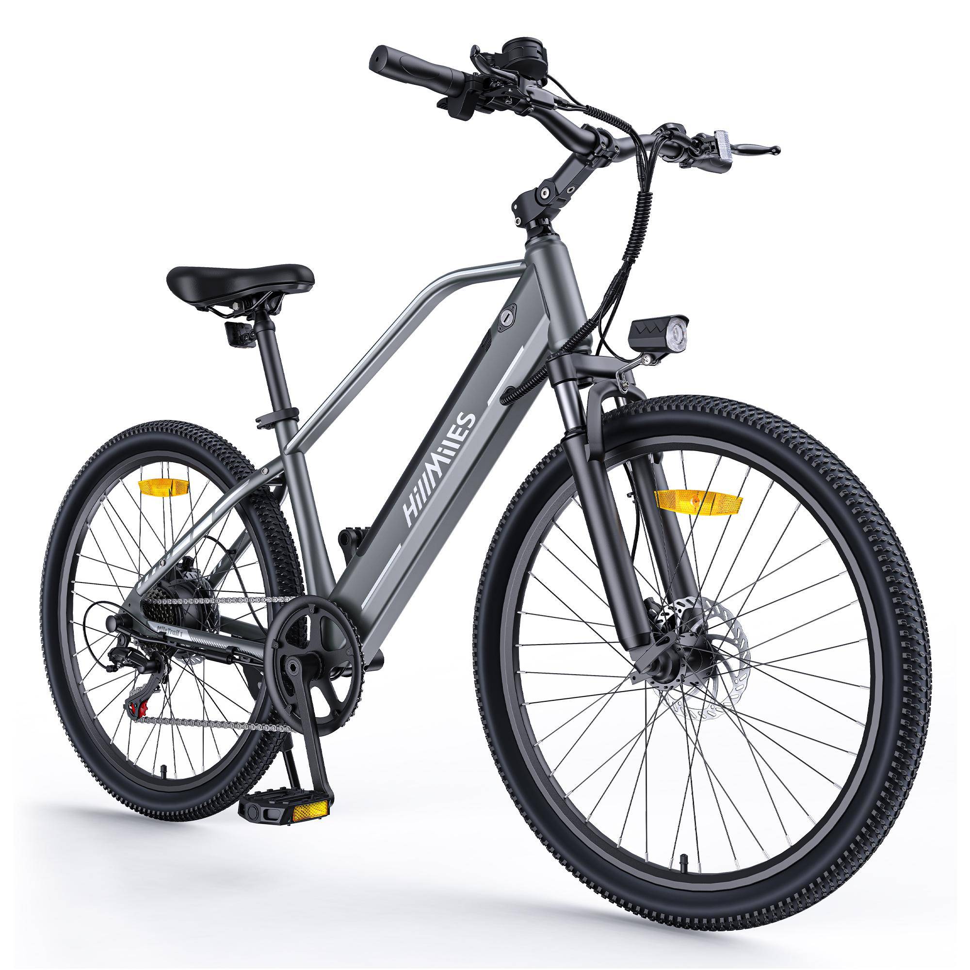 Hillmiles MileTrail 1 Blå/Grå 36V 13Ah Batteri 26 x 1,95-tums Däck Unisex Stadsväg Elcykel Maximal Hastighet 25 km/h blå