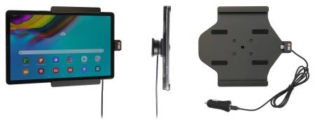 Brodit Aktiv holder med USB-kabel og cigaretadapter, Samsung Galaxy Tab S5e 10.5 SM-T720/SM-T725