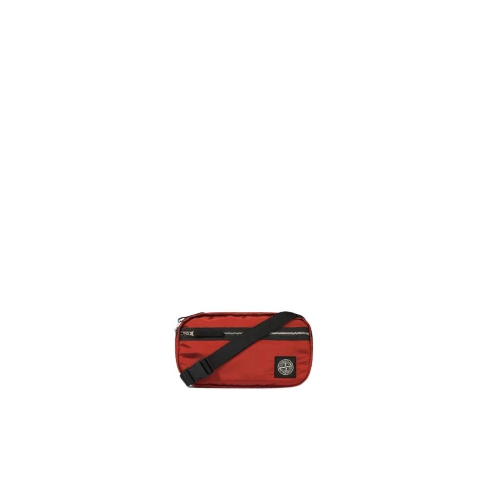 Stone Island Bæltetaske - Tasker - Herre - Rød - ONE SIZE - Nylon