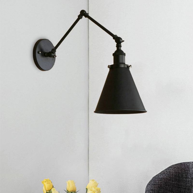 IndustrialFarm – Wandlamp in Zwart/Roest met Landelijke Stijl - Svart / 20.32 cm + 20.32 cm