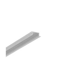 2m aluprofil BEGTIN12 J/S - Ubehandlet aluminium, indbygget, LED skinne