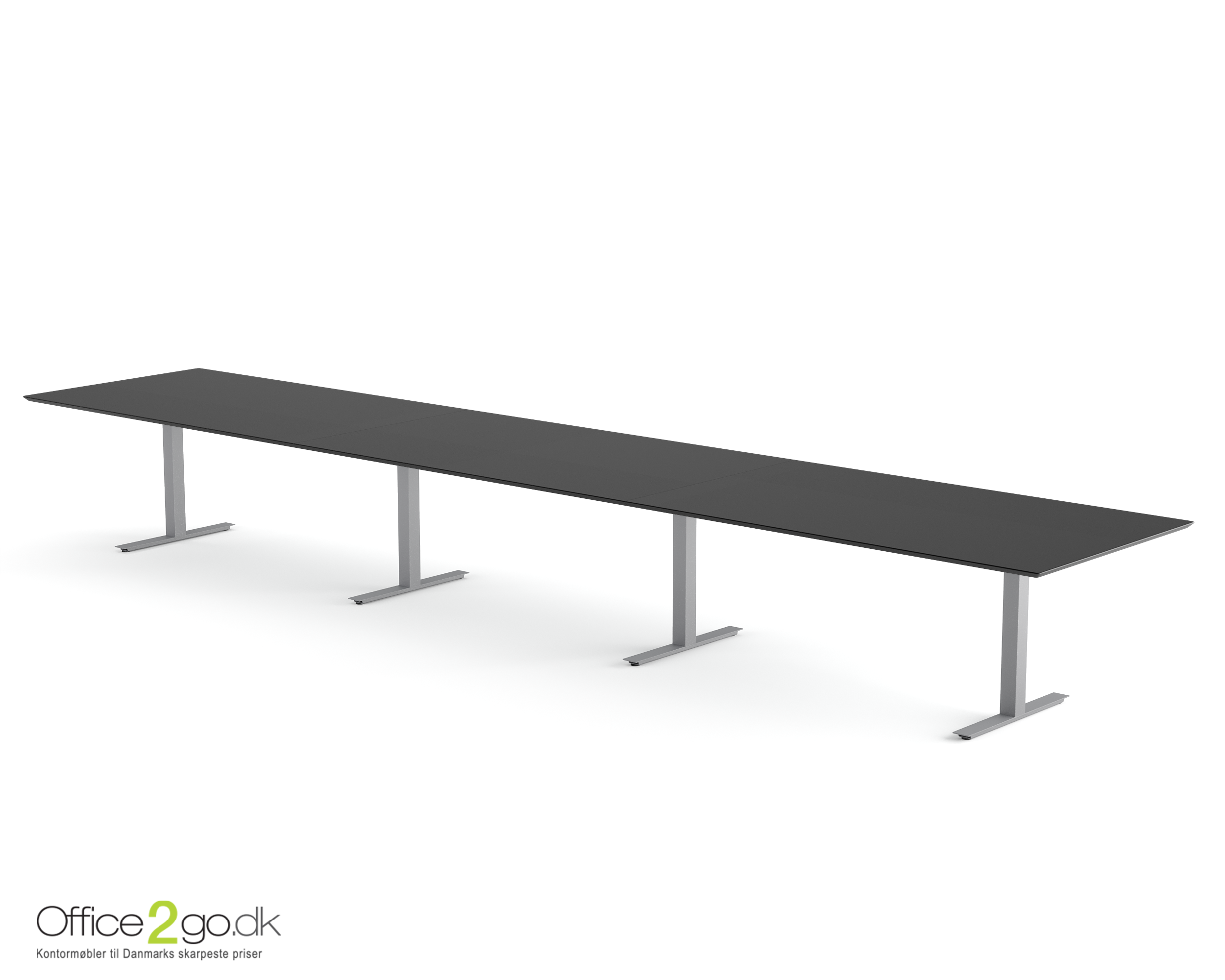 Square mødebord (rektangulær bordplade) - 560 cm - Gråt