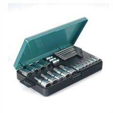Kamasa Tools Bitshylsa 1/4" &  1/2", Torx, Sats 26 delar