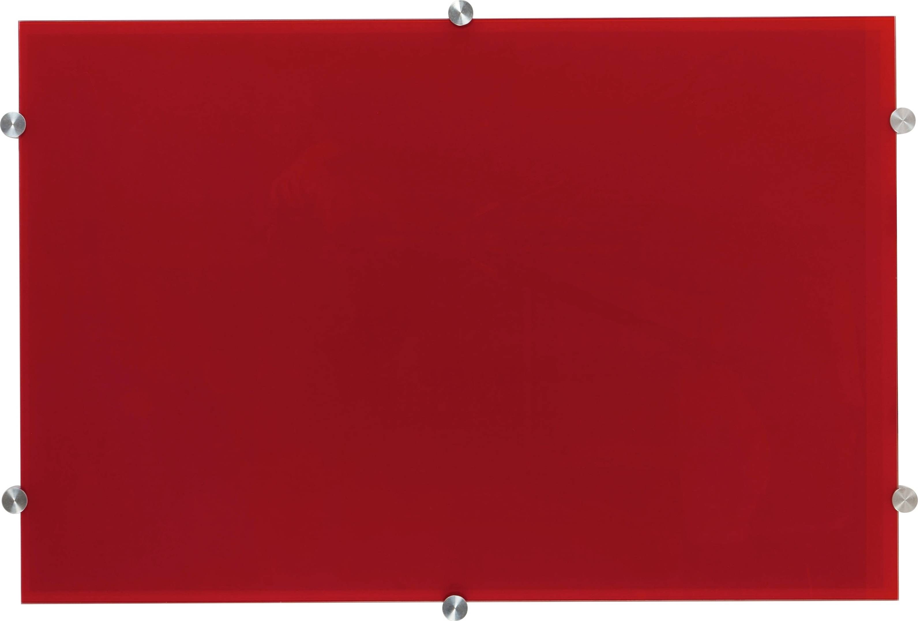 Vanerum Freeze glastavle, 120 x 150 cm, rød