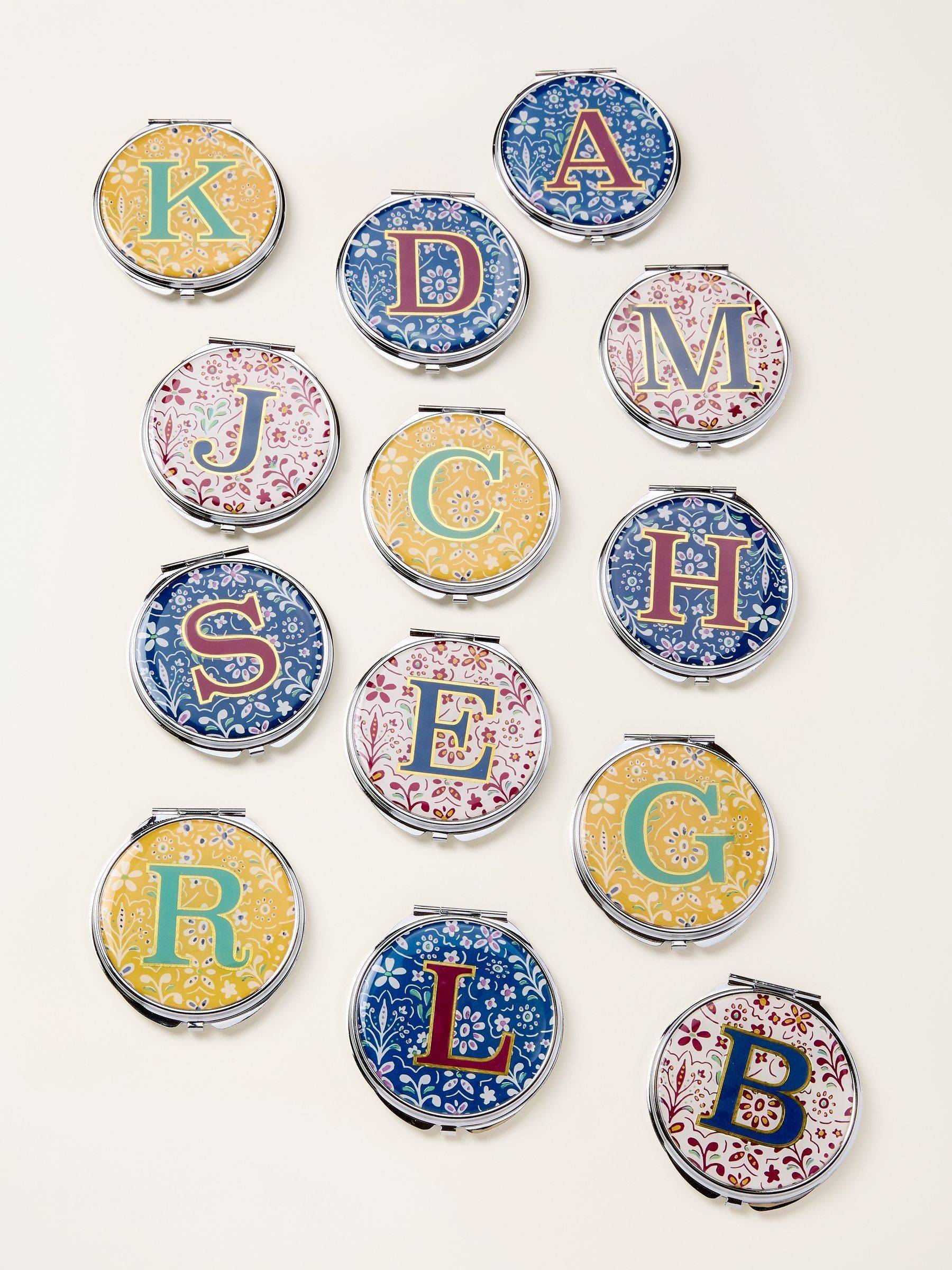 Fat Face FatFace Multi Alphabet Compact Mirror - K
