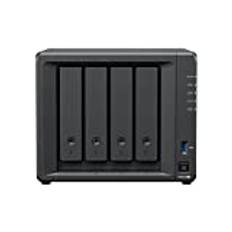 Synology DS423 NAS 4-bay-diskstation (Intel Celeron J4125 4-kärnig 2 GB ram 2 x RJ-45 1 GbE LAN-port) 16 TB paket med 4 x 4 TB Seagate IronWolf NAS HDDs