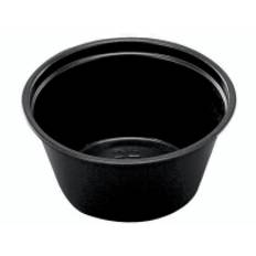 Förbandskopp 60 ml Ø62x27 mm PP Svart,250 st/ps - (250 st.)