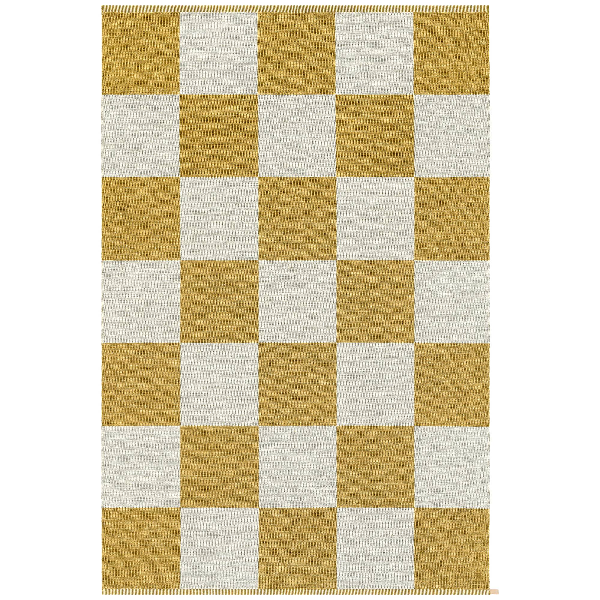 Kasthall - Checkerboard Icon, 165x240cm, Sunny Day 450 - Mønstrede tæpper - Gunilla Lagerhem Ullberg - Gul