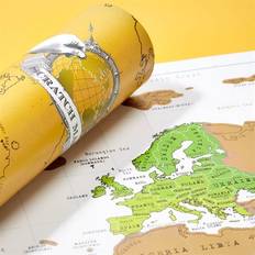 Poster / Världskarta Scratch Map – skrapa fram länder du besökt 82x59cm
