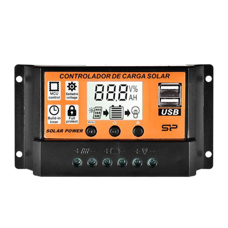 Mppt 10a/20a/30a/40a/50a/60a/70a/80a/90a/100a auto lcd-skärm sol laddningsregulator dubbel usb solpanel regulator 12 v 24 vpower