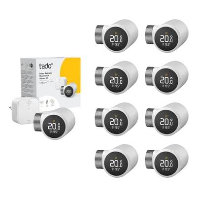 tado° X Smart Radiator Termostat, starter kit med 9 termostater
