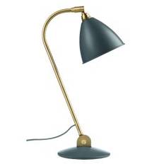 GUBI - BESTLITE BL2 - BORDLAMPE - GRÅ / MESSING