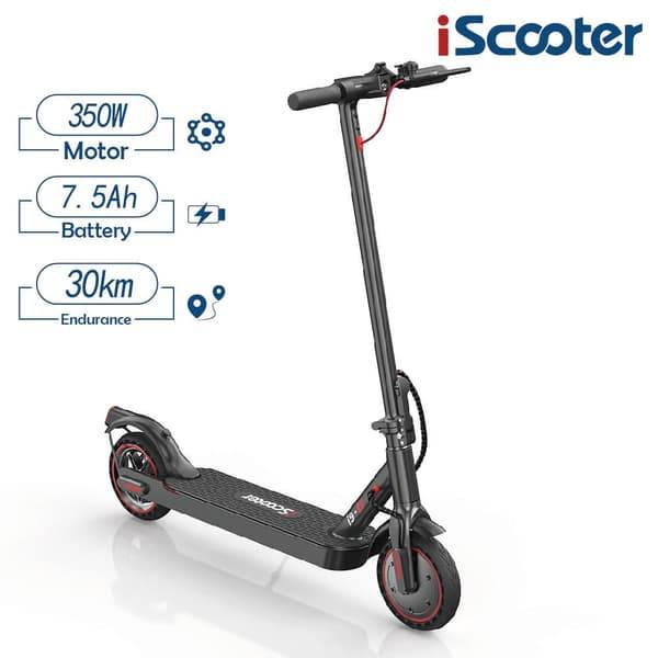 Elektrisk scooter iScooter i9, 350W motor 7,5Ah batteri, maks. hastighed 25 km/t, rækkevidde 30 km, foldbar