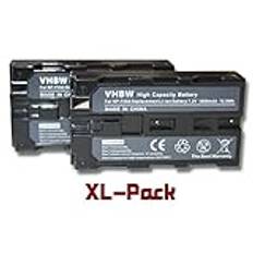 vhbw 2 x Li-Ion batteriset 1800 mAh (7,2 V) för kamera Sony GV (Video Walkman), GV-A500, GV-A500E, GV-D200, GV-D800 som NP-530, NP-730, NP-930.