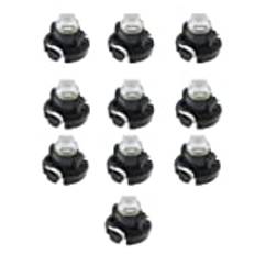 Skapa idé 10 st T3 8 mm kon LED-lampa 1 LED SMD1210 chip 10 LM extremt ljus för bil bil instrumentläsning mätare panelljus 12 V 6 000 K vit