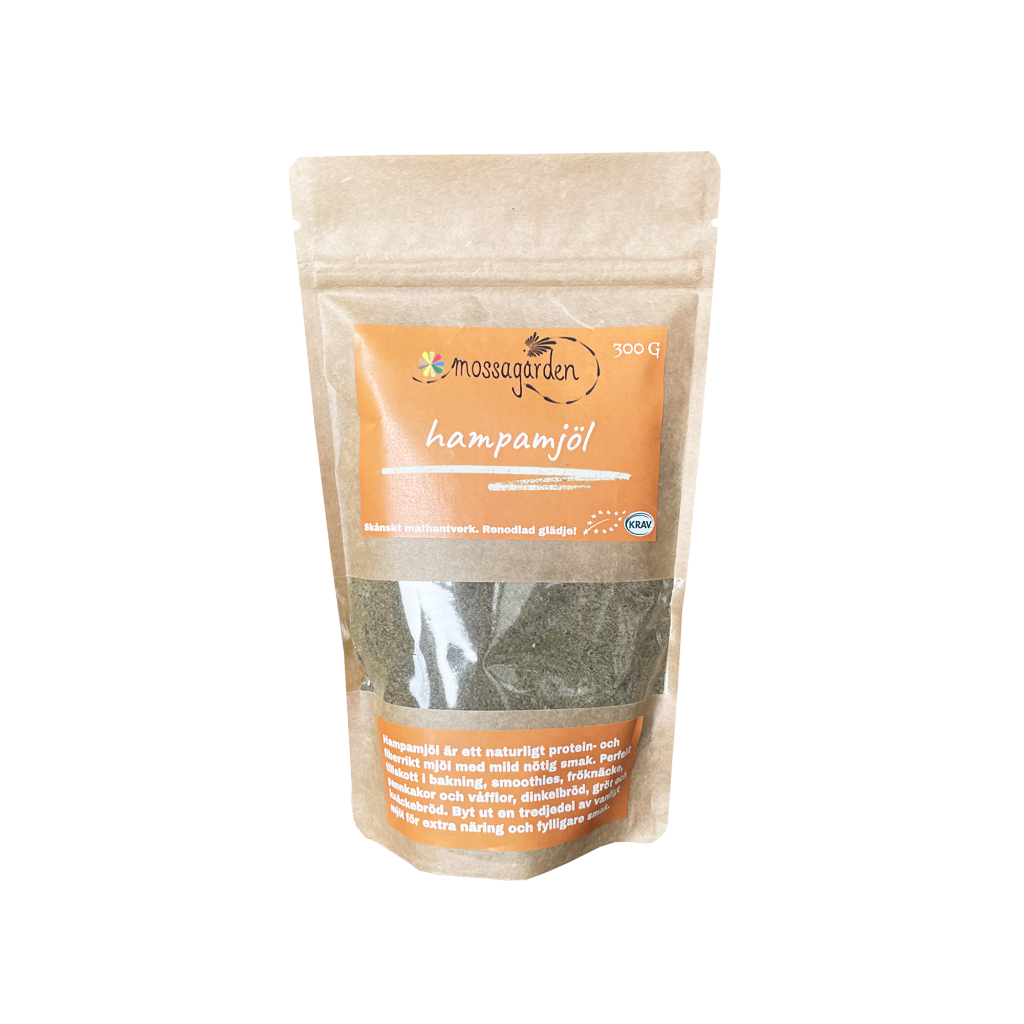 Hampamjöl, 300 g Eko