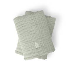Sebra Muslin Skötunderlägg 2 stk. Mist Green