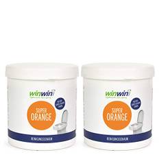 winwin clean Systemische Reinigung - Super Orange Reinigungsschaum/WC-Schaum 2 x 1kg I MIT NEUER SUPERSCHAUM-FORMEL