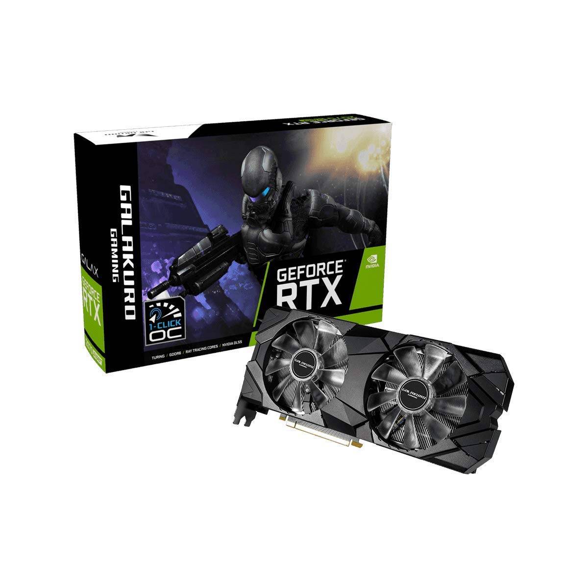 Kuroutoshikou NVIDIA GeForce RTX 2070 SUPER Grafikkort Dubbel GALAKURO GAMING-serie, 8 GB, Fläkt, (GG-RTX2070SP-E8GB/DF)