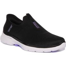 Skechers Go Walk 6 Slip Ins Black White For Women - 4 UK - 37 EU - 7 US / Black White