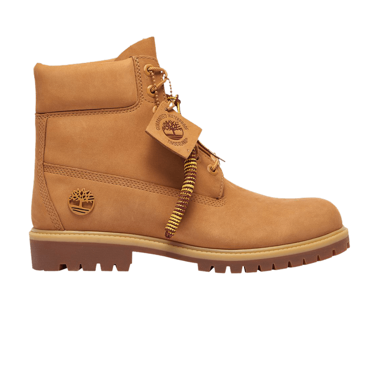 Timberland 6" Heritage Premium Waterproof Boot Wheat Nubuck - UK 10