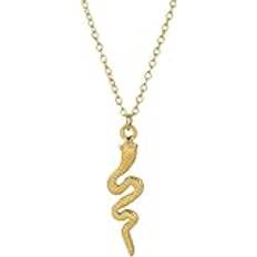Smycken orm halsband personlighet Mode retro orm nyckelben kedja kvinna