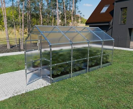 Växthus Bernard 4,7 - 18,8 m² 07 m² 4 mm polykarbonat