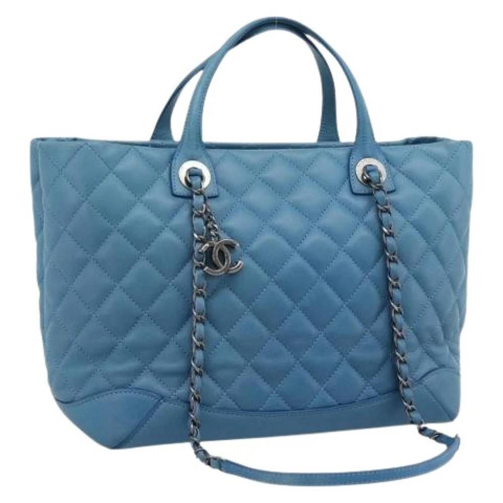 Chanel Vintage Pre-owned Vintage Skuldertaske - Vintage - unisex - Blå - ONE SIZE - Uld