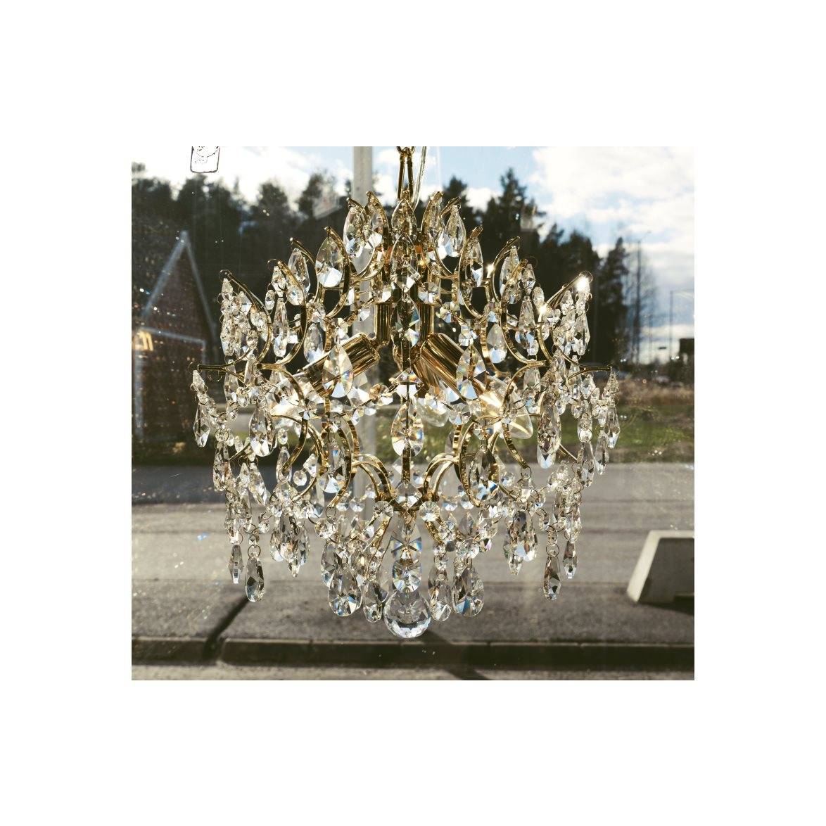 Norrsken Design Kristallkrona Kate Guld 34cm