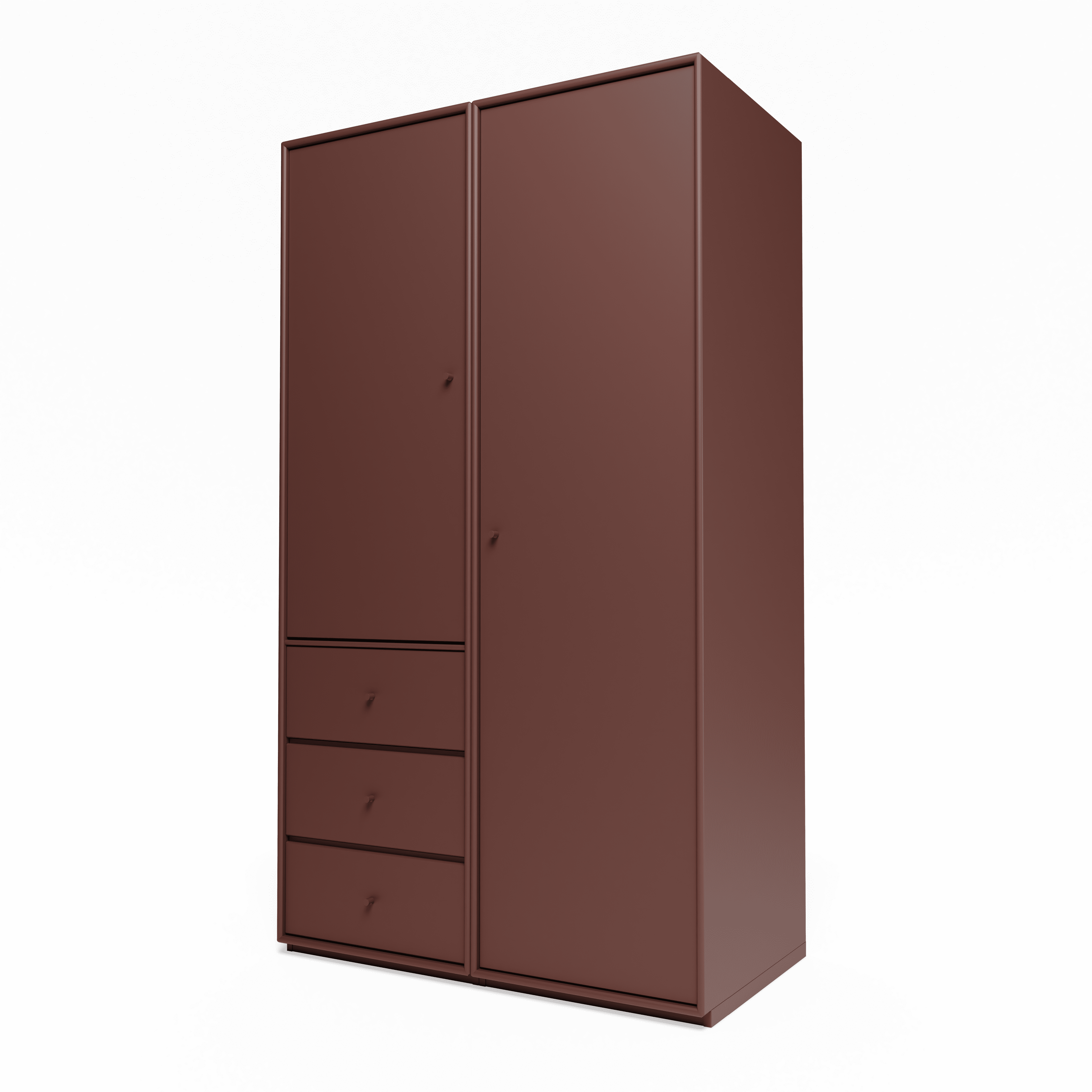 Attire III garderobe, inkl. sokkel 3 cm fra Montana Masala - Jacobsen Plus