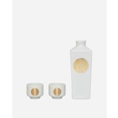 Sake Bottle and Cup White