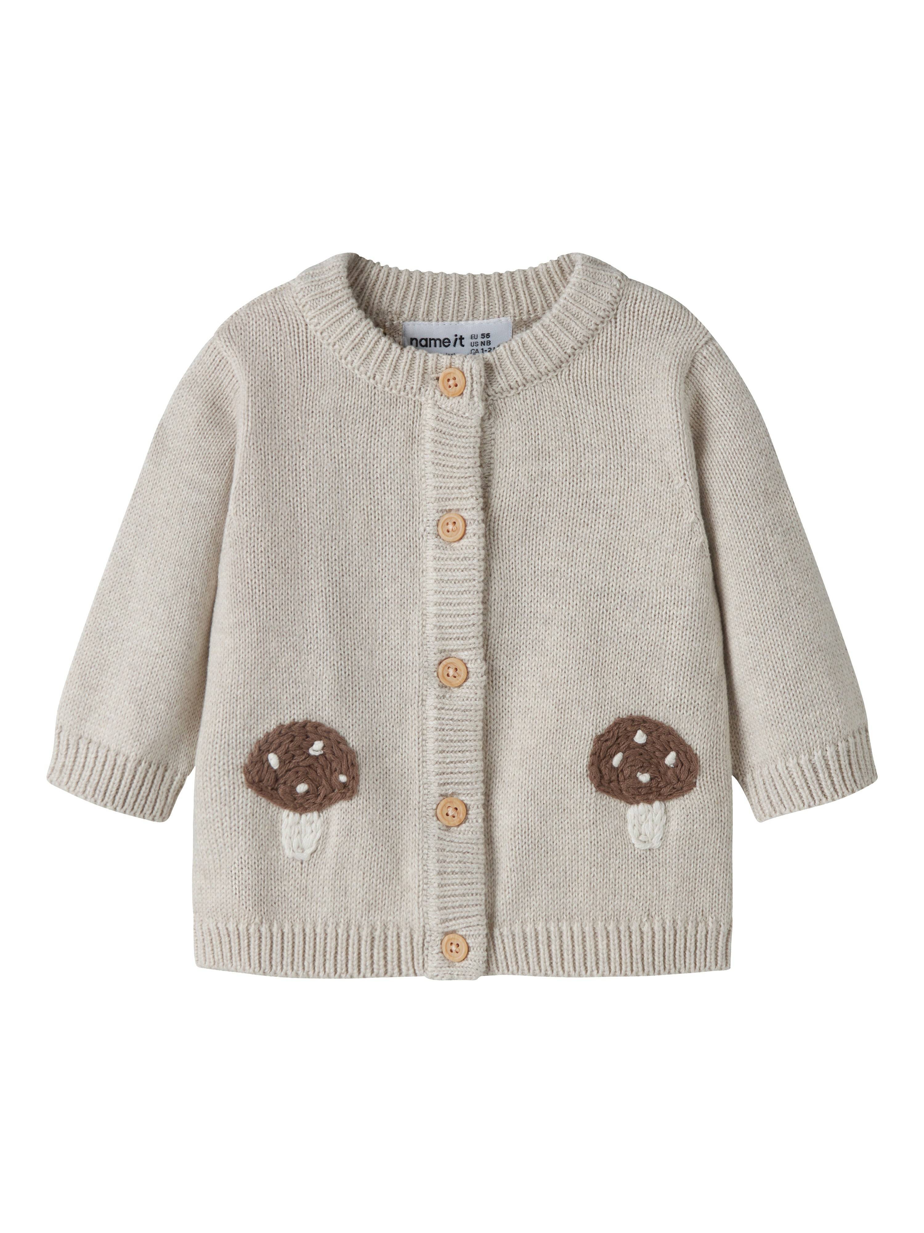 Name It Otelia - LS Knit Cardigan - Peyote Melange.