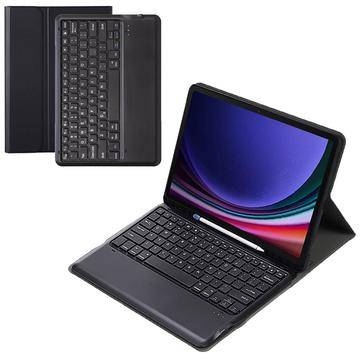 Samsung Galaxy Tab S9+ Fodral med Bluetooth-tangentbord (Öppen Förpackning - Bulk Tillfredsställande) - Svart