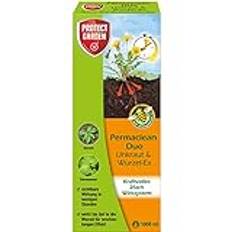 PROTECT GARDEN Permaclean Duo Unkraut & Wurzel Ex, Unkrautvernichter mit Zweifachwirkung gegen Unkräuter und Ungräser, 1000 ml Konzentrat
