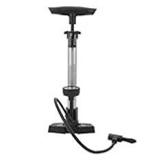 Cykeldäckpump, Cykelgolvpump med Tryckmätare 160 PSI Aluminiumluftsadapter för Korgdäck