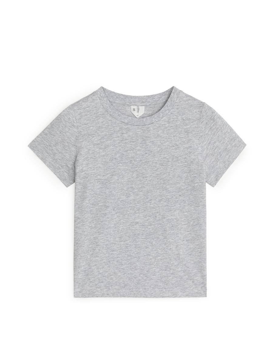 ARKET Crew-Neck T-shirt -Grey, 146/152
