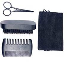 SAIYII Low Moq Wooden Beard Comb And Brush Set Custom Logo Men Beard Brush Beard Grooming Trimming Care Kit