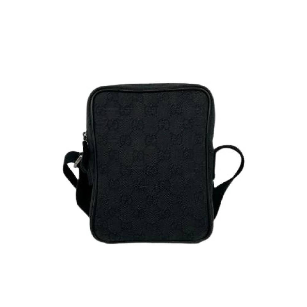 Gucci Vintage Pre-owned Vintage Pochette Skuldertaske - Vintage - Dame - Sort - ONE SIZE - Uld